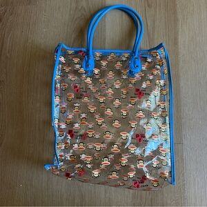 Vintage Paul Frank Monkey Clear Tote Bag